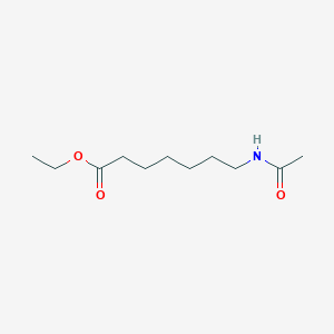 molecular formula C11H21NO3 B8755170 Ethyl 7-acetamidoheptanoate CAS No. 54460-26-3