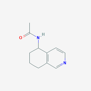 molecular formula C11H14N2O B8755186 N-(5,6,7,8-tetrahydroisoquinolin-5-yl)acetamide 