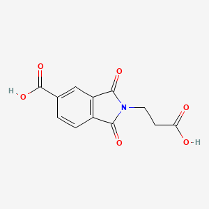 molecular formula C12H9NO6 B8755196 4-carboxy-N-(2-carboxyethyl)phthalimide 