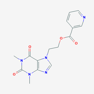 molecular formula C15H15N5O4 B087552 Etofylline nicotinate CAS No. 13425-39-3