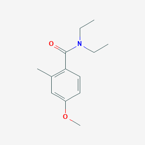 molecular formula C13H19NO2 B8755211 N,N-diethyl-4-methoxy-2-methylbenzamide CAS No. 90359-73-2