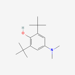 molecular formula C16H27NO B8755220 2,6-Di-t-butyl-4-dimethylaminophenol CAS No. 10437-44-2