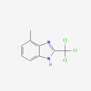 molecular formula C9H7Cl3N2 B8755222 4-Methyl-2-(trichloromethyl)-1H-benzimidazole CAS No. 673487-31-5