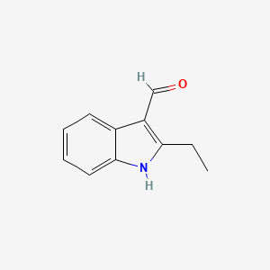 molecular formula C11H11NO B8755228 2-Ethyl-1H-indole-3-carbaldehyde 
