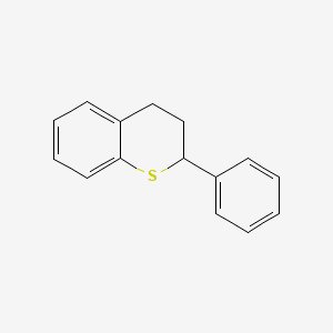 molecular formula C15H14S B8755245 2-phenyl-3,4-dihydro-2H-thiochromene CAS No. 5961-99-9