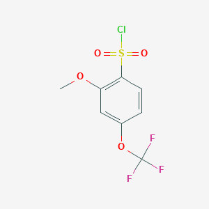 2-Methoxy-4-(trifluoromethoxy)benzene-1-sulfonyl chloride