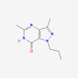 molecular formula C10H14N4O B8755255 3,5-Dimethyl-1-propyl-1H-pyrazolo[4,3-d]pyrimidin-7(4H)-one CAS No. 89239-71-4