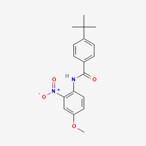 molecular formula C18H20N2O4 B8755265 4-tert-butyl-N-(4-methoxy-2-nitrophenyl)benzamide 