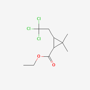 Cyclopropanecarboxylic acid, 2,2-dimethyl-3-(2,2,2-trichloroethyl)-, ethyl ester