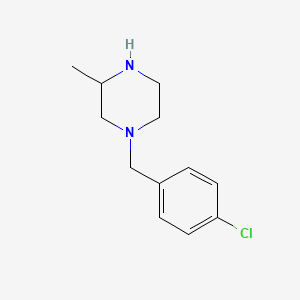 molecular formula C12H17ClN2 B8755334 1-(4-Chloro-benzyl)-3-methyl-piperazine 