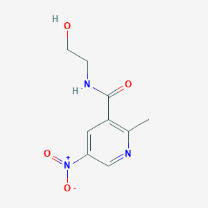 N-(2-Hydroxyethyl)-2-methyl-5-nitropyridine-3-carboxamide