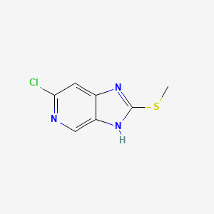 molecular formula C7H6ClN3S B8755346 6-chloro-2-(methylthio)-3H-imidazo[4,5-c]pyridine CAS No. 7205-44-9