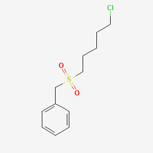 molecular formula C12H17ClO2S B8755354 5-Benzylsulfonylpentyl chloride CAS No. 14633-40-0
