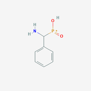 molecular formula C7H9NO2P+ B8755365 Phosphinic acid, (aminophenylmethyl)- CAS No. 126529-62-2