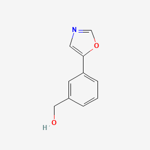 molecular formula C10H9NO2 B8755385 (3-(Oxazol-5-yl)phenyl)methanol 