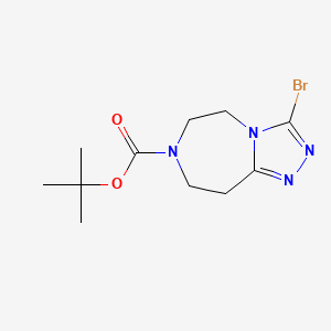 tert-Butyl 3-bromo-8,9-dihydro-5H-[1,2,4]triazolo[4,3-d][1,4]diazepine-7(6H)-carboxylate