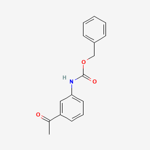 molecular formula C16H15NO3 B8755448 Benzyl N-(3-acetylphenyl)carbamate CAS No. 42865-67-8