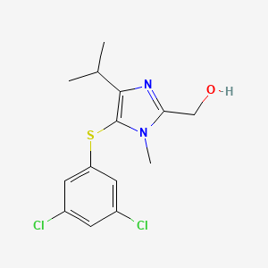 (5-(3,5-Dichlorophenylthio)-4-isopropyl-1-methyl-1H-imidazol-2-yl)methanol
