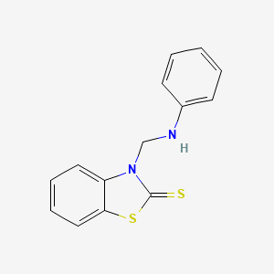 molecular formula C14H12N2S2 B8755526 3-(Anilinomethyl)-1,3-benzothiazole-2(3h)-thione CAS No. 5392-35-8