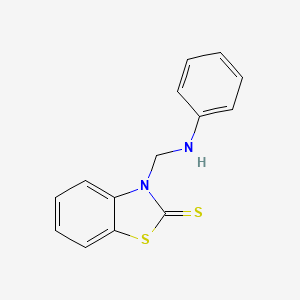 B8755526 3-(Anilinomethyl)-1,3-benzothiazole-2(3h)-thione CAS No. 5392-35-8