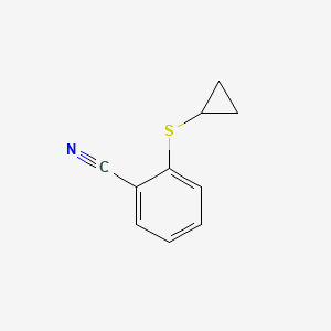 molecular formula C10H9NS B8755557 2-(Cyclopropylsulfanyl)benzonitrile 