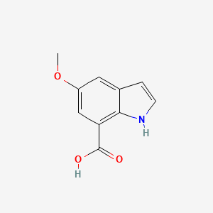 molecular formula C10H9NO3 B8755595 5-methoxy-1H-indole-7-carboxylic acid 