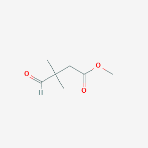 molecular formula C7H12O3 B8755618 Methyl 3,3-dimethyl-4-oxobutanoate 