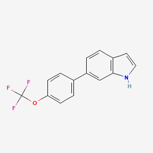 6-(4-(Trifluoromethoxy)phenyl)-1H-indole