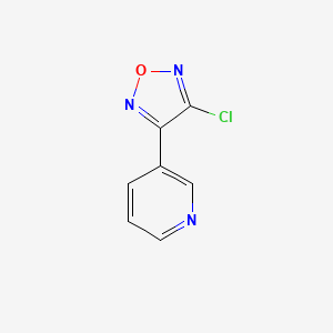 molecular formula C7H4ClN3O B8755624 3-(3-Chloro-1,2,5-oxadiazol-4-yl)pyridine 