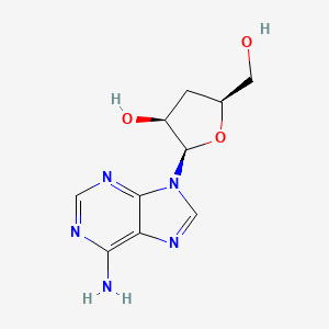 molecular formula C10H13N5O3 B8755631 9H-Purin-6-amine, 9-(3-deoxy-beta-D-threo-pentofuranosyl)- CAS No. 6998-75-0