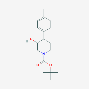 molecular formula C17H25NO3 B8755672 Tert-butyl 3-hydroxy-4-(4-methylphenyl)piperidine-1-carboxylate 