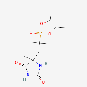 Diethyl (1,1-dimethyl-2-(4-methyl-2,5-dioxoimidazolidin-4-yl)ethyl)phosphonate