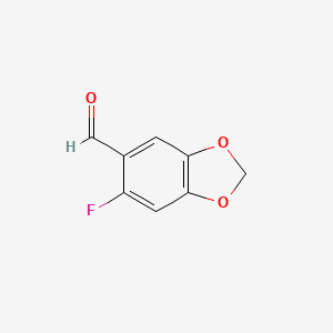 6-Fluoro-1,3-dioxaindane-5-carbaldehyde