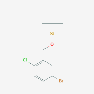 molecular formula C13H20BrClOSi B8755799 [(5-Bromo-2-chlorobenzyl)oxy](tert-butyl)dimethylsilane 