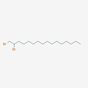molecular formula C16H32Br2 B8755860 1,2-Dibromohexadecane CAS No. 63758-87-2