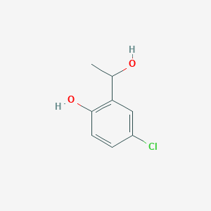 molecular formula C8H9ClO2 B8755871 4-Chloro-2-(1-hydroxyethyl)phenol 