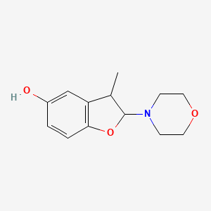 B8755892 3-Methyl-2-morpholino-2,3-dihydrobenzofuran-5-ol CAS No. 113297-22-6