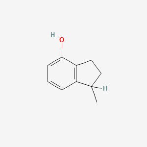 molecular formula C10H12O B8755903 1-Methylindan-4-ol CAS No. 20294-29-5
