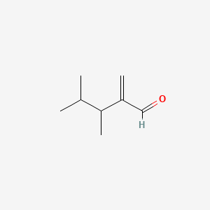 molecular formula C8H14O B8755937 3,4-Dimethyl-2-methylenevaleraldehyde CAS No. 85153-28-2