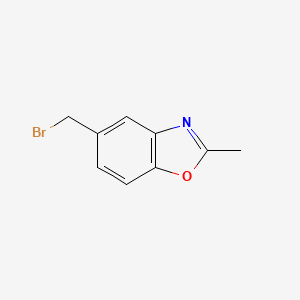 molecular formula C9H8BrNO B8755954 5-(Bromomethyl)-2-methylbenzo[d]oxazole 