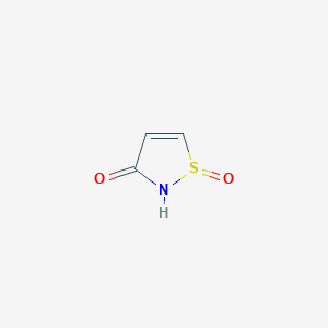 molecular formula C3H3NO2S B8755986 3-Oxo-2,3-dihydro-1,2-thiazol-1-ium-1-olate 