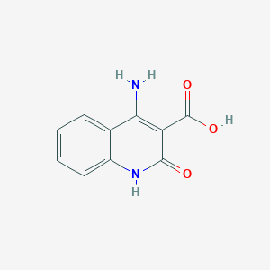 molecular formula C10H8N2O3 B8756018 4-Amino-2-oxo-1,2-dihydroquinoline-3-carboxylic acid CAS No. 833461-40-8