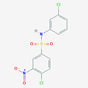 4-chloro-N-(3-chlorophenyl)-3-nitrobenzenesulfonamide
