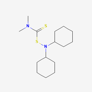 Cyclohexanamine, N-cyclohexyl-N-[[(dimethylamino)thioxomethyl]thio]-