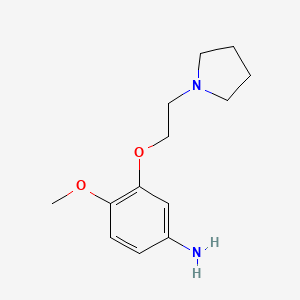 4-methoxy-3-[2-(1-pyrrolidinyl)ethoxy]Benzenamine