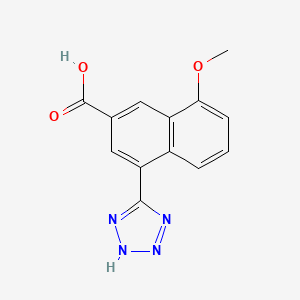 8-Methoxy-4-(2H-tetrazol-5-yl)naphthalene-2-carboxylic acid