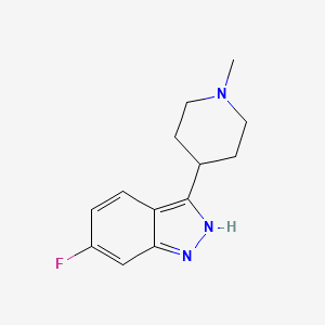 1H-Indazole, 6-fluoro-3-(1-methyl-4-piperidinyl)-