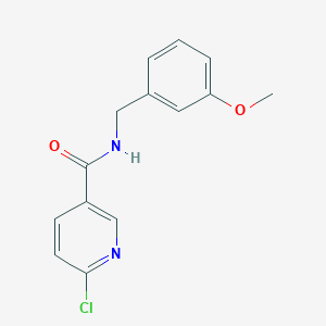 molecular formula C14H13ClN2O2 B8756216 6-chloro-N-(3-methoxybenzyl)nicotinamide 