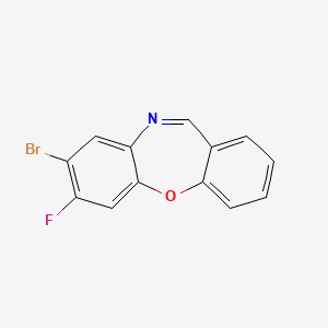 molecular formula C13H7BrFNO B8756228 8-Bromo-7-fluorodibenzo[B,F][1,4]oxazepine 
