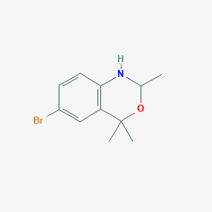 molecular formula C11H14BrNO B8756275 6-Bromo-2,4,4-trimethyl-2,4-dihydro-1H-benzo[D][1,3]oxazine CAS No. 304858-44-4